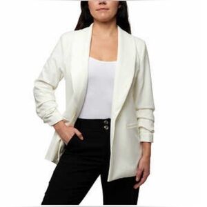 Dakota Blue Womens Crepe  Ivory Blazer Size XXL